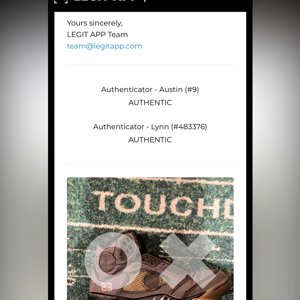 Off white Jordan 5 muslin